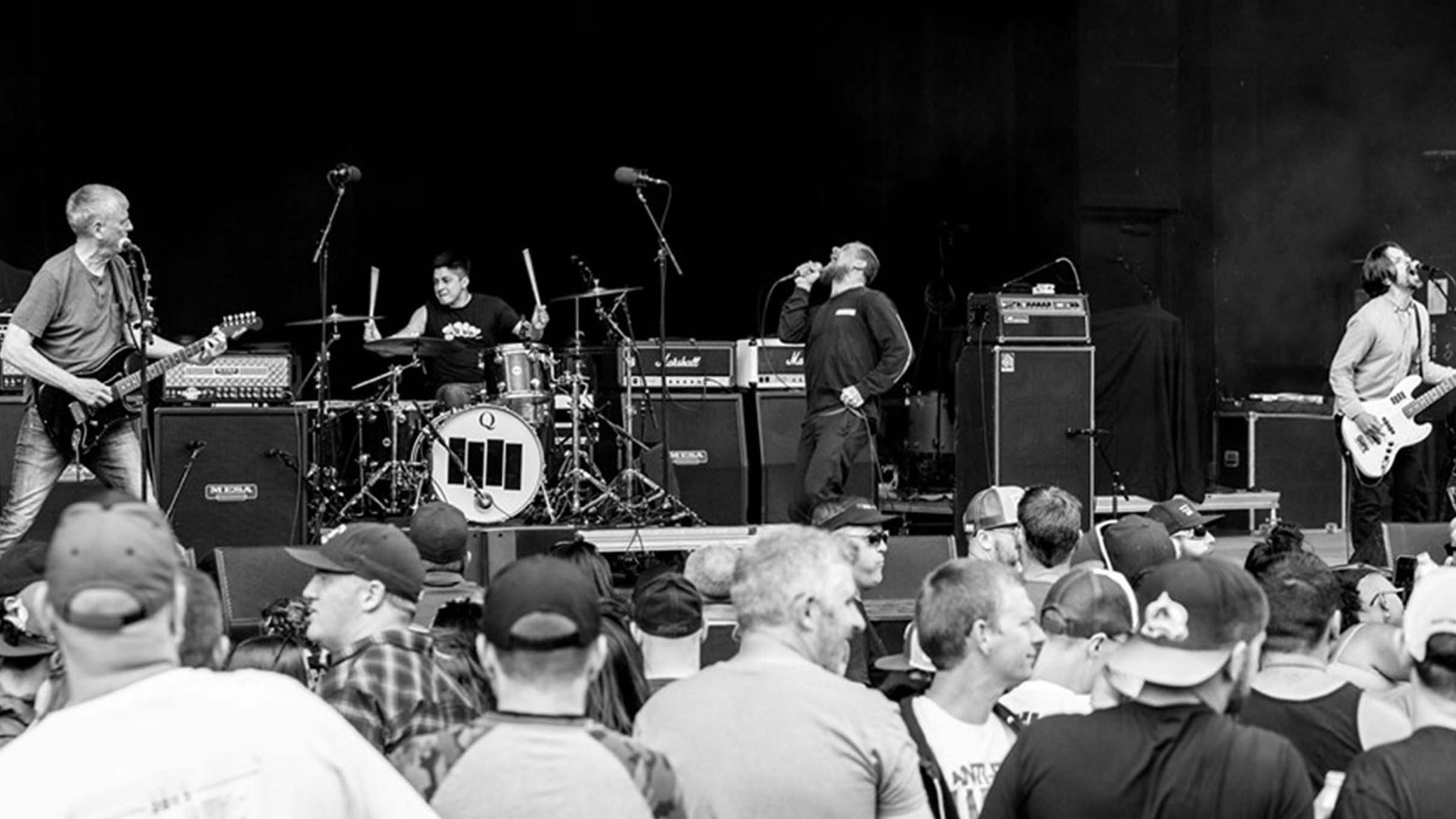 Black Flag performing live on stage